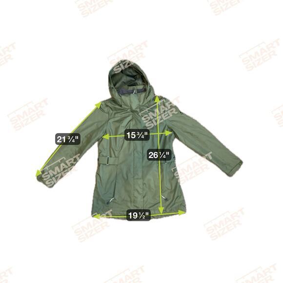 Gerry Ladies 3 in 1 Systems Rain Vest Jacket Size Small Green NO VEST - Picture 11 of 11